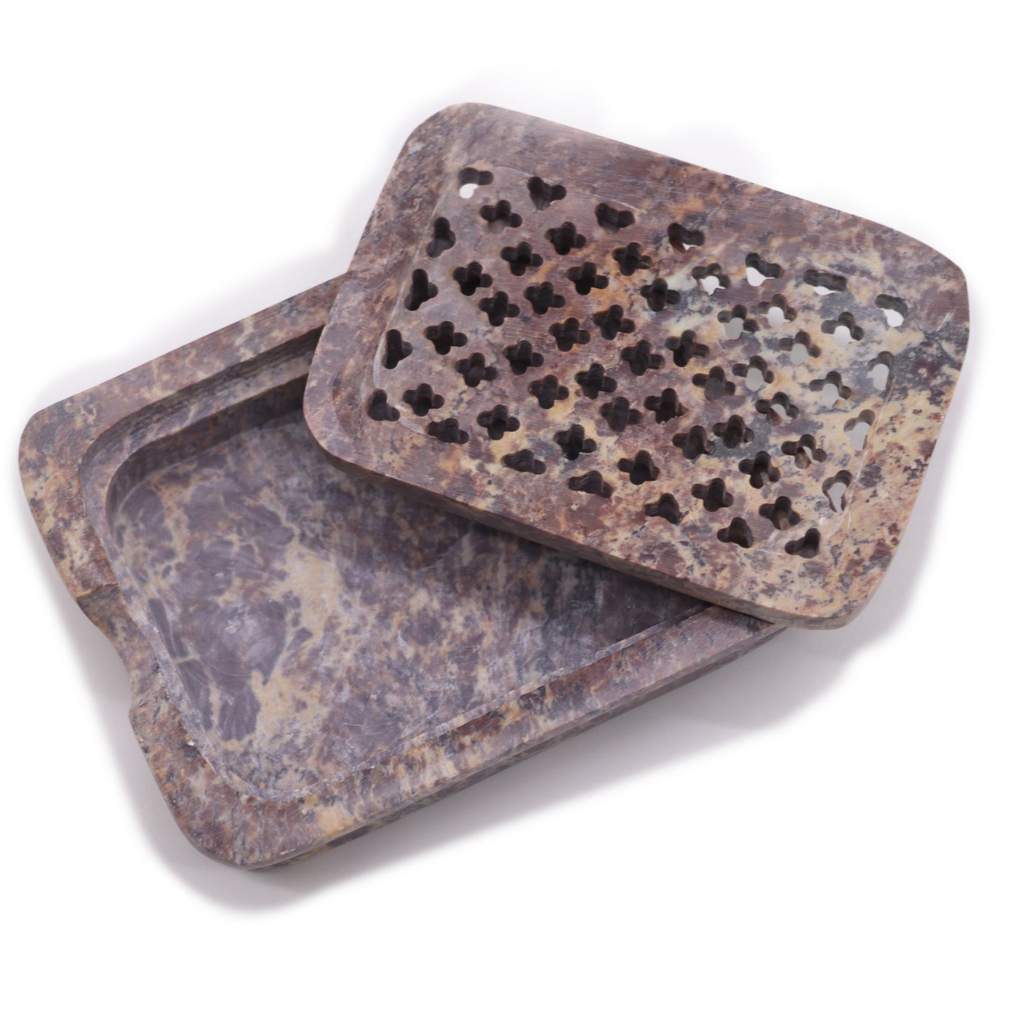 Soapstone Soap Dish & Drainer – Classic Square | Natural Stone Design