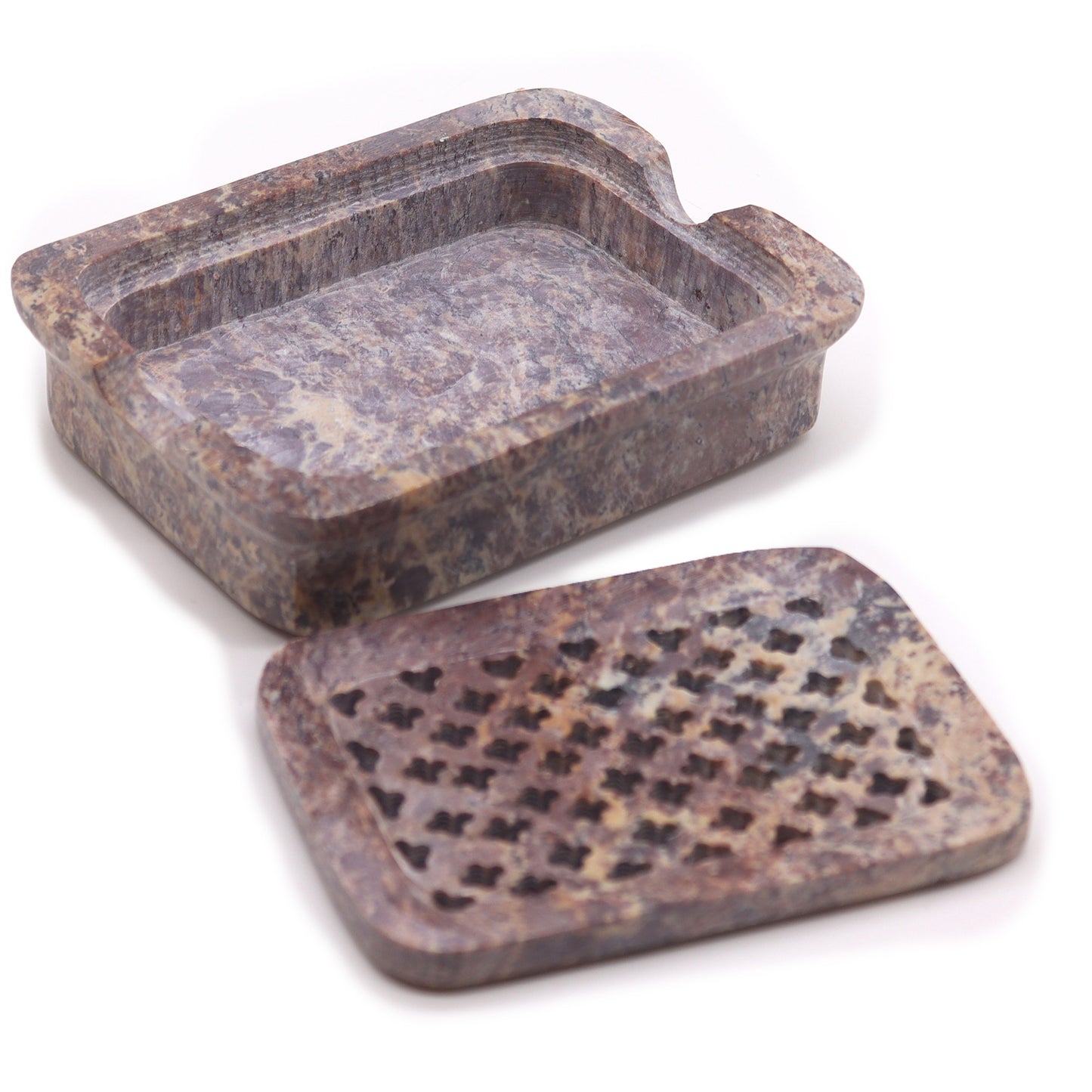 Soapstone Soap Dish & Drainer – Classic Square | Natural Stone Design