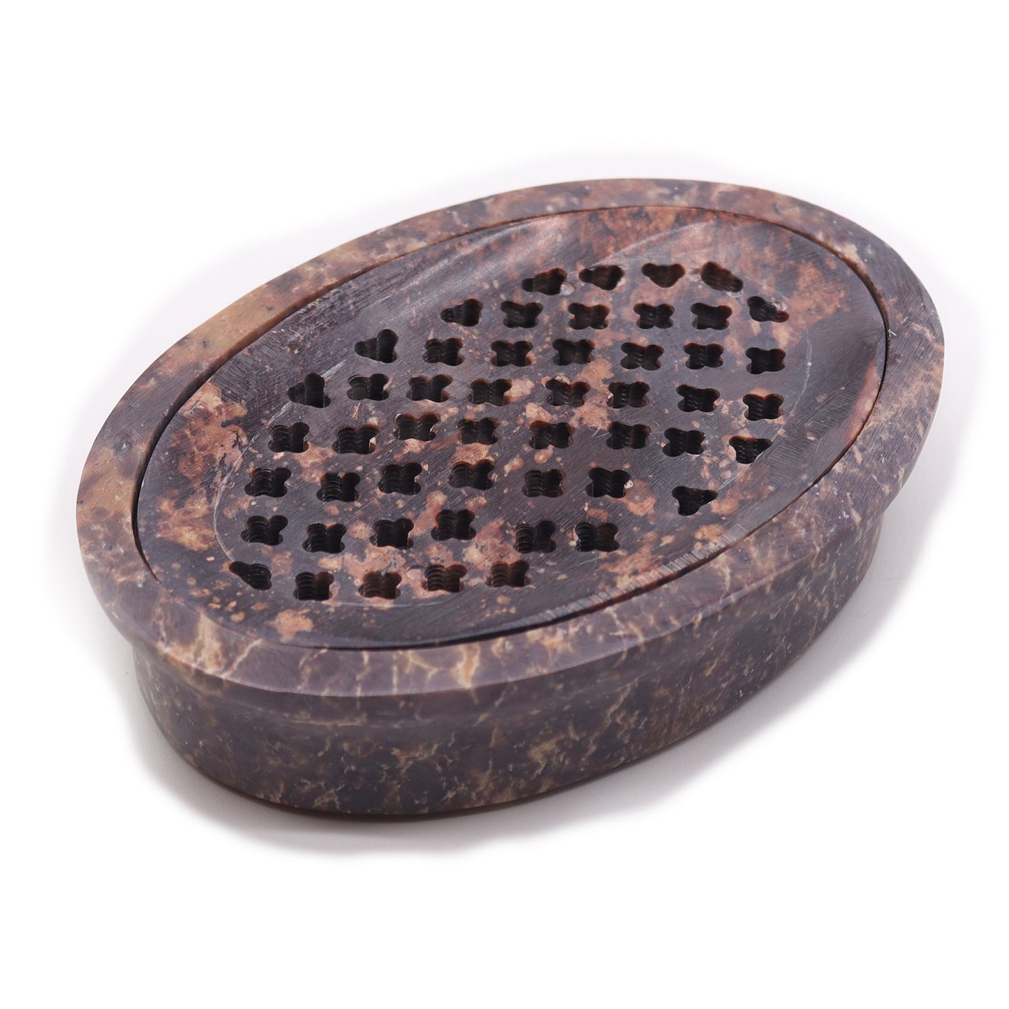Soapstone Soap Dish & Drainer – Classic Oval | Natural Stone Design