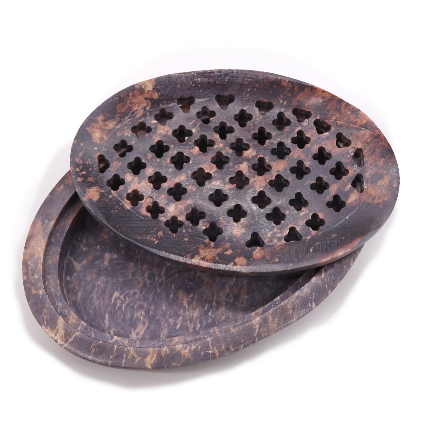 Soapstone Soap Dish & Drainer – Classic Oval | Natural Stone Design