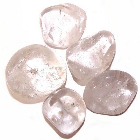 Clear Quartz Tumble Stones – Large | 24-Pack