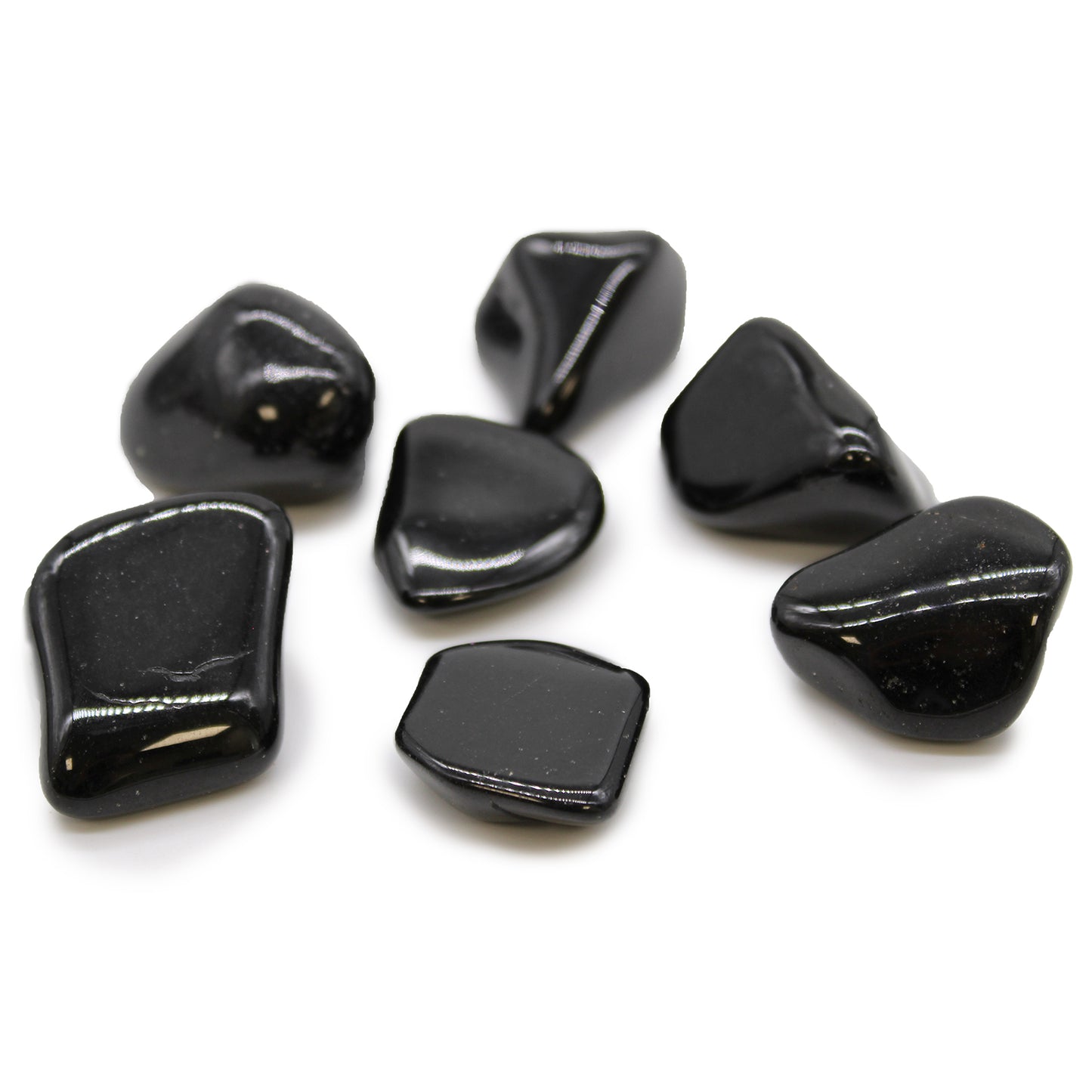 Black Tourmaline Tumble Stones – Extra Large | 18-Pack