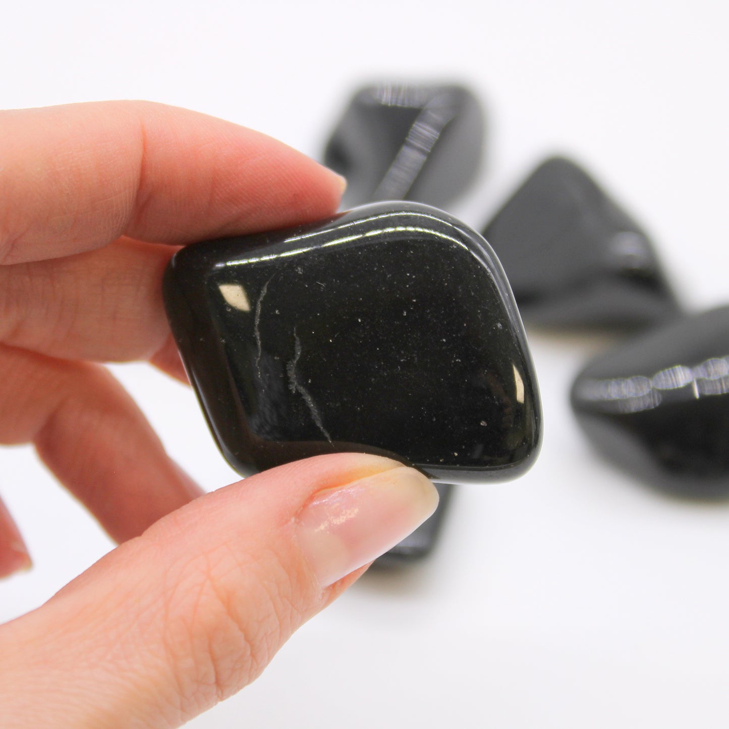 Black Tourmaline Tumble Stones – Extra Large | 18-Pack