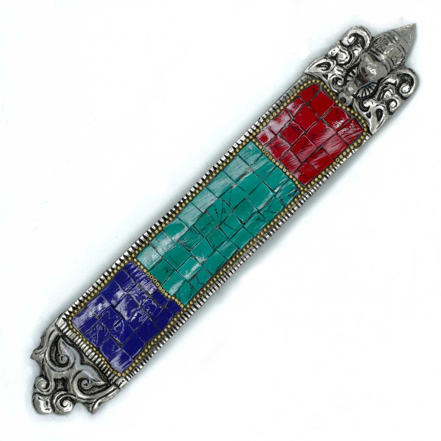 Long Tibetan Incense Holder – Elephant | Symbol of Strength & Good Fortune