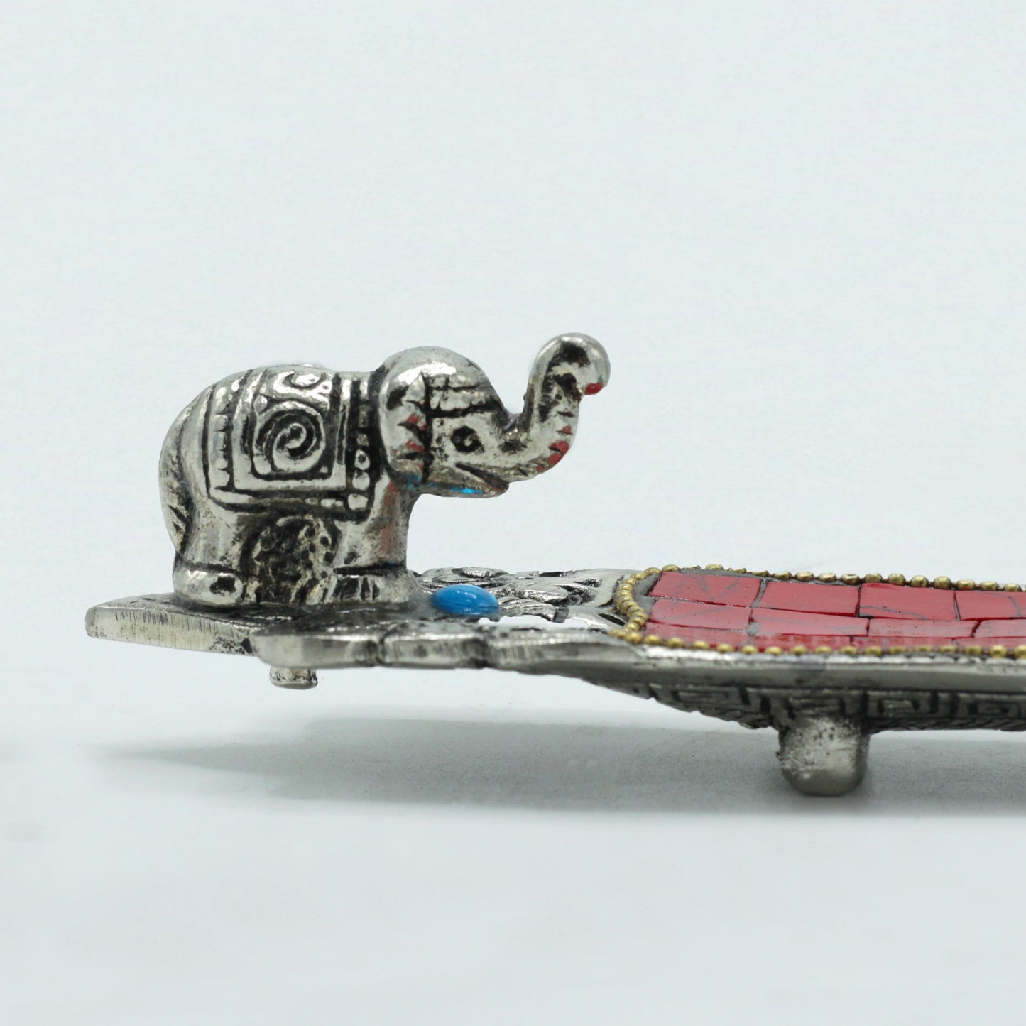 Long Tibetan Incense Holder – Elephant | Symbol of Strength & Good Fortune