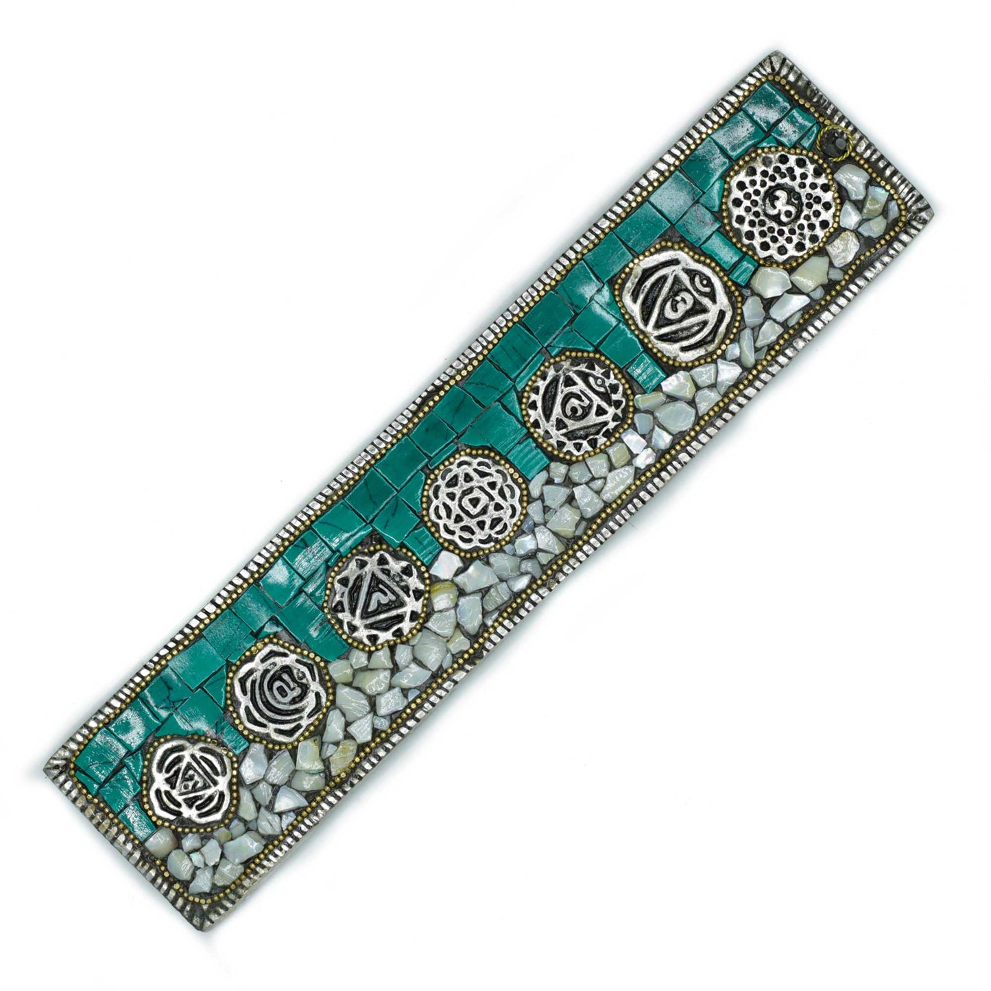 Tibetan Incense Holder – Seven Chakra | Vibrant Mosaic Symbol of Balance