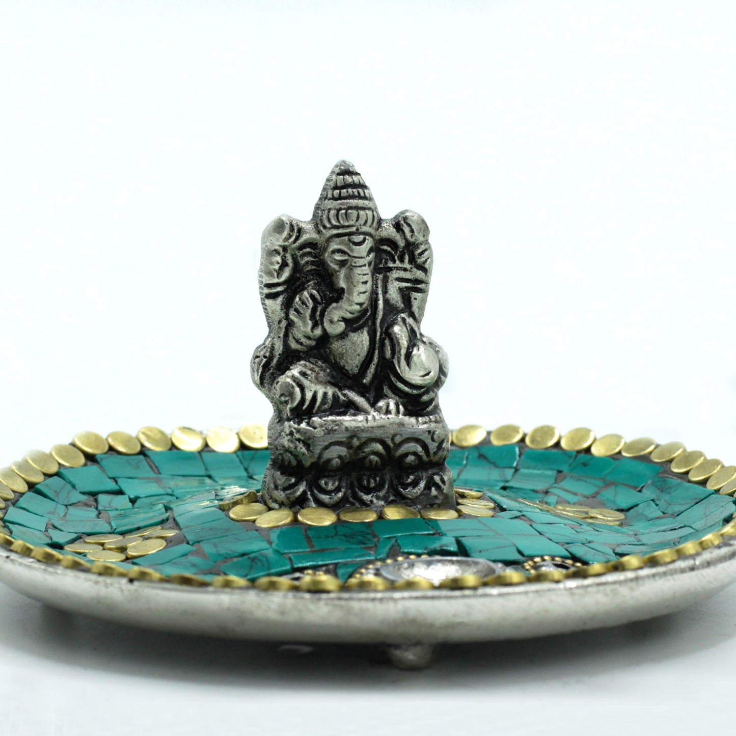 Tibetan Cone & Stick Incense Holder – Ganesh | Symbol of Good Luck & New Beginnings