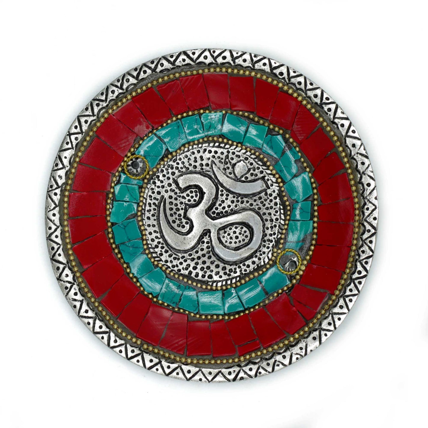 Tibetan Cone & Stick Incense Holder – Om | Sacred Symbol of Unity