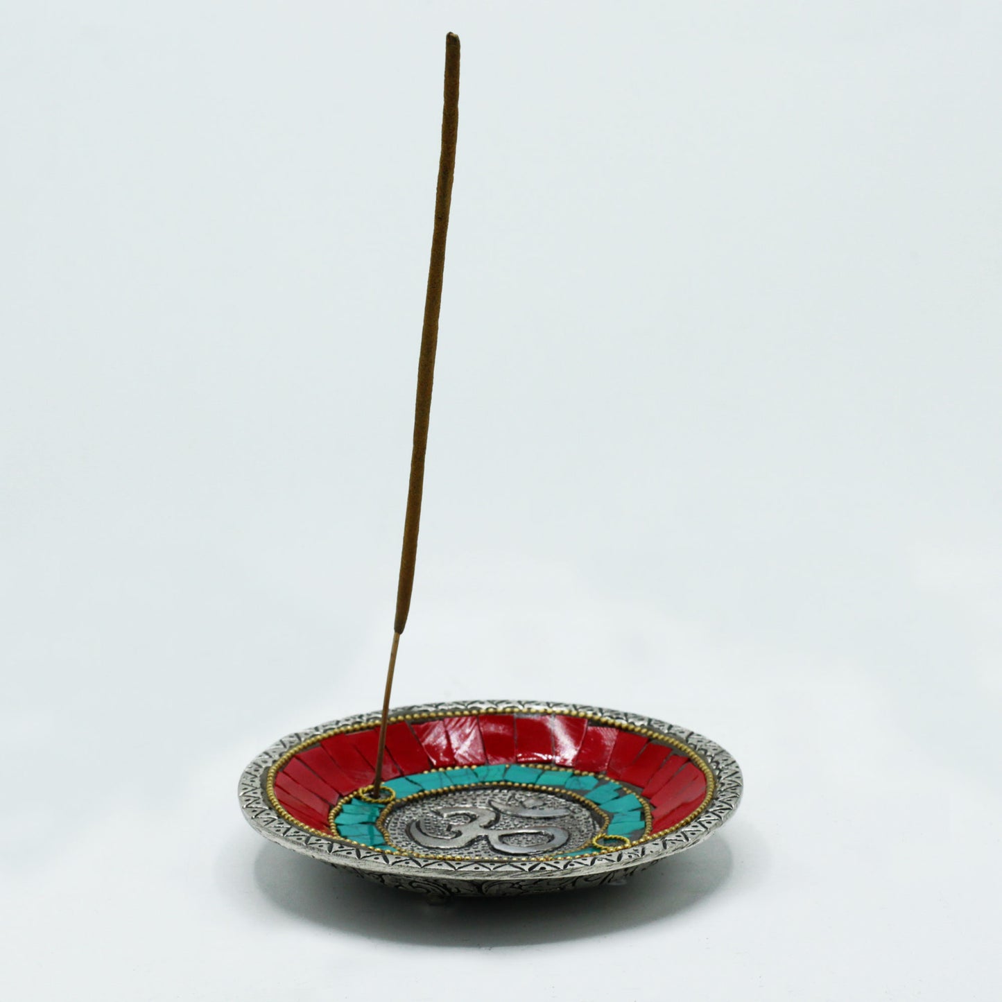 Tibetan Cone & Stick Incense Holder – Om | Sacred Symbol of Unity