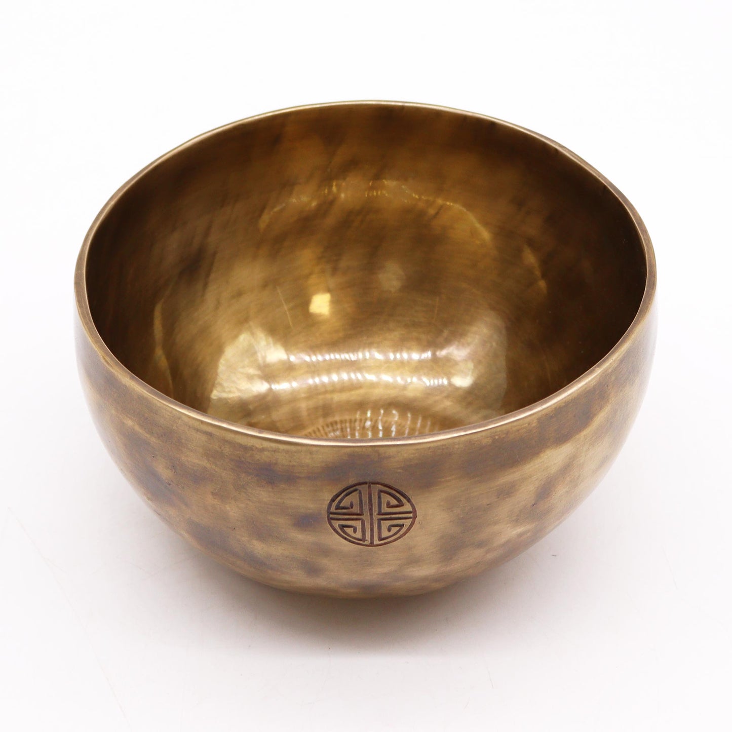 Nepalese Brass Moon Singing Bowl – Large (17cm) | Handcrafted, Deep Resonance & Spiritual Serenity