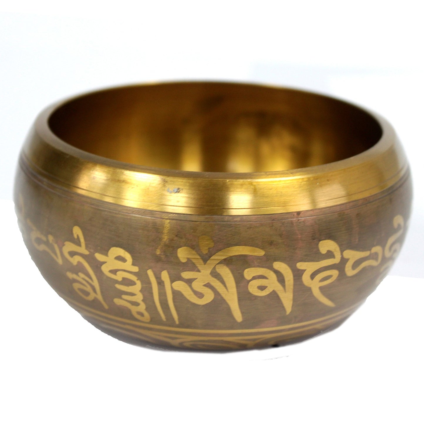 Buddhist Singing Bowl – Five Buddhas (11cm) | Handcrafted Brass Meditation Bowl