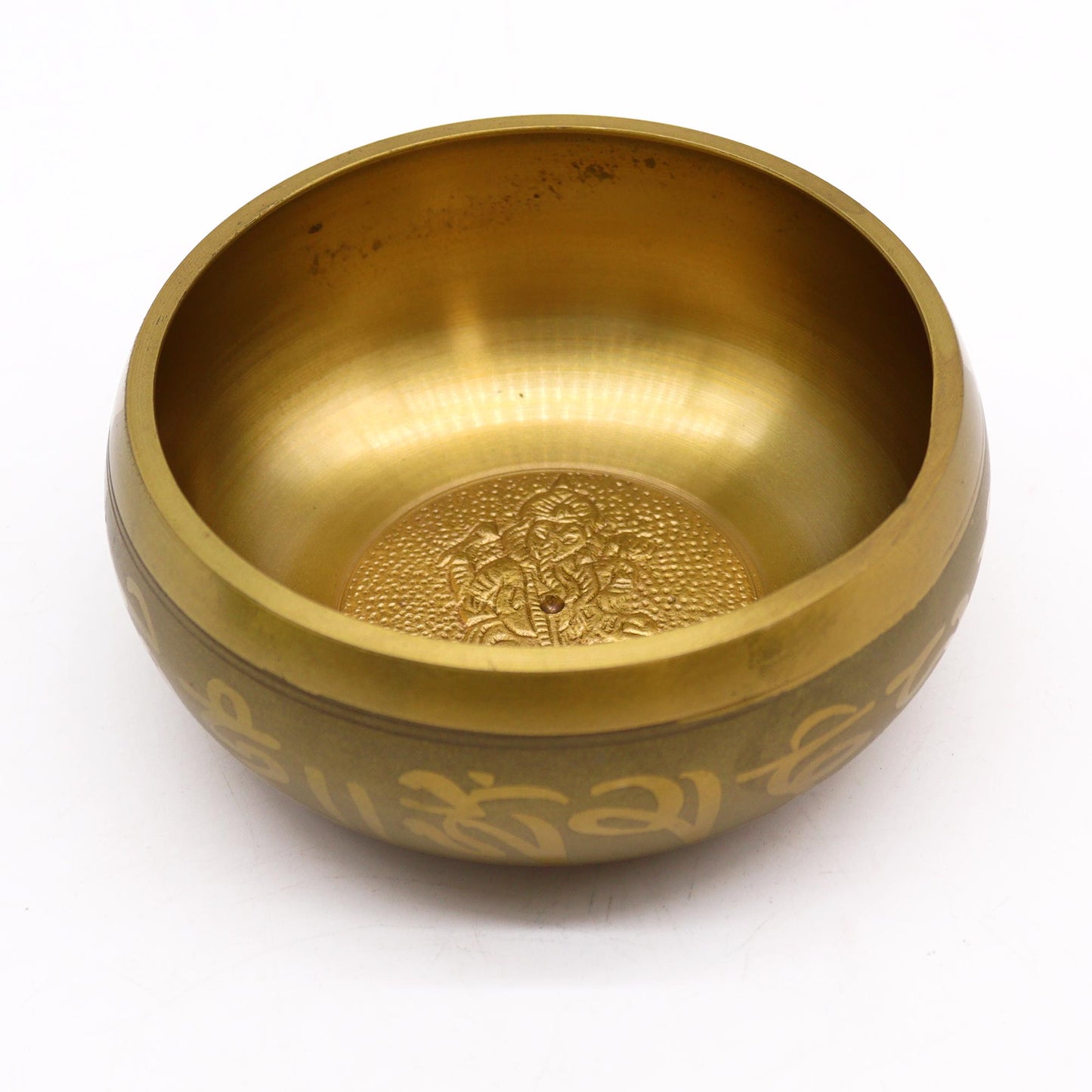 Buddhist Singing Bowl – Ganesh (11cm) | Handcrafted Brass Meditation Bowl