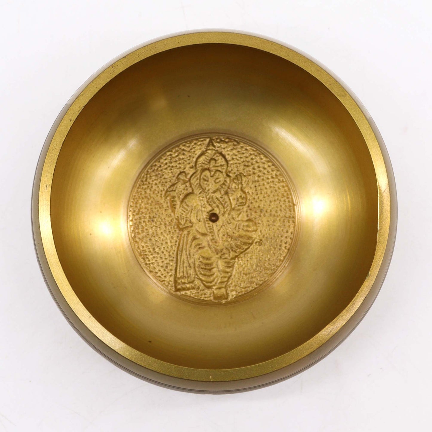 Buddhist Singing Bowl – Ganesh (11cm) | Handcrafted Brass Meditation Bowl