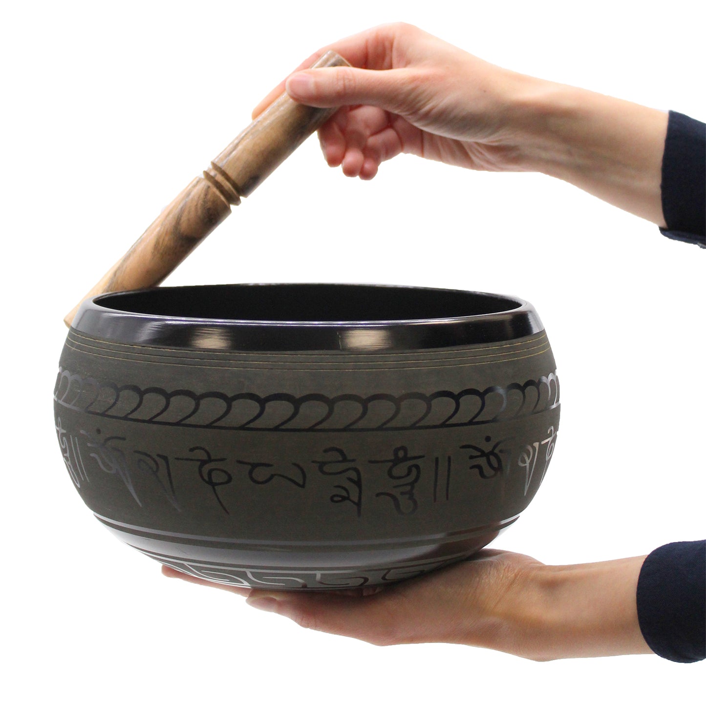 Extra Loud Singing Bowl – Five Buddha (21cm) | Deep, Resonant Sound for Focused Practice