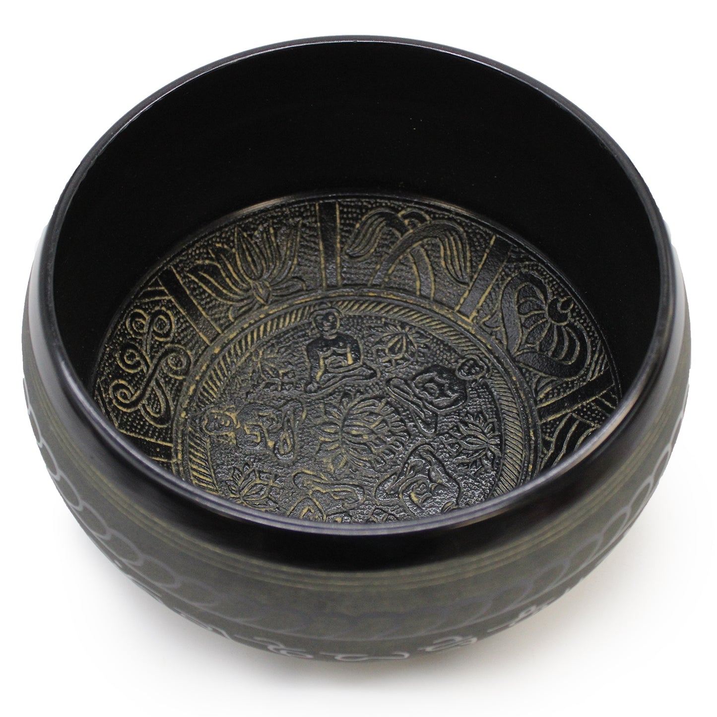 Extra Loud Singing Bowl – Five Buddha (21cm) | Deep, Resonant Sound for Focused Practice