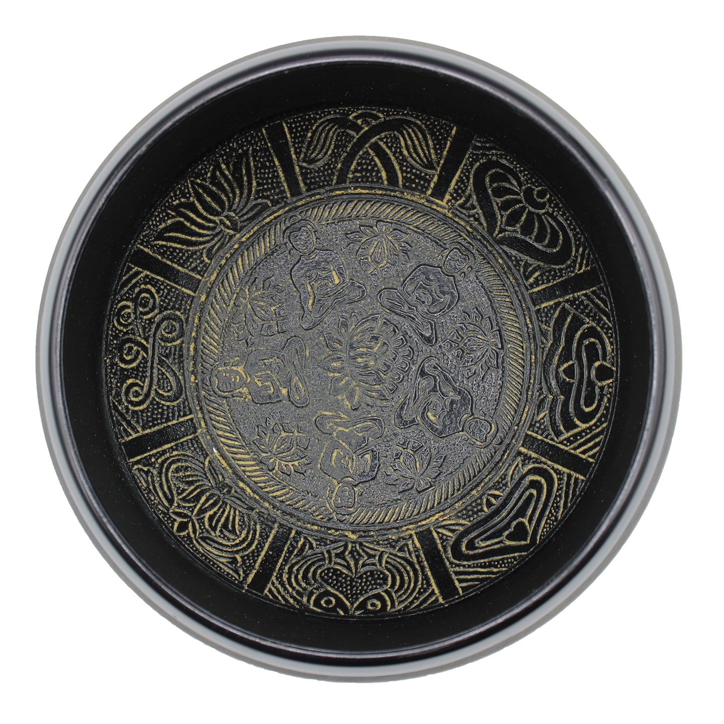 Extra Loud Singing Bowl – Five Buddha (21cm) | Deep, Resonant Sound for Focused Practice