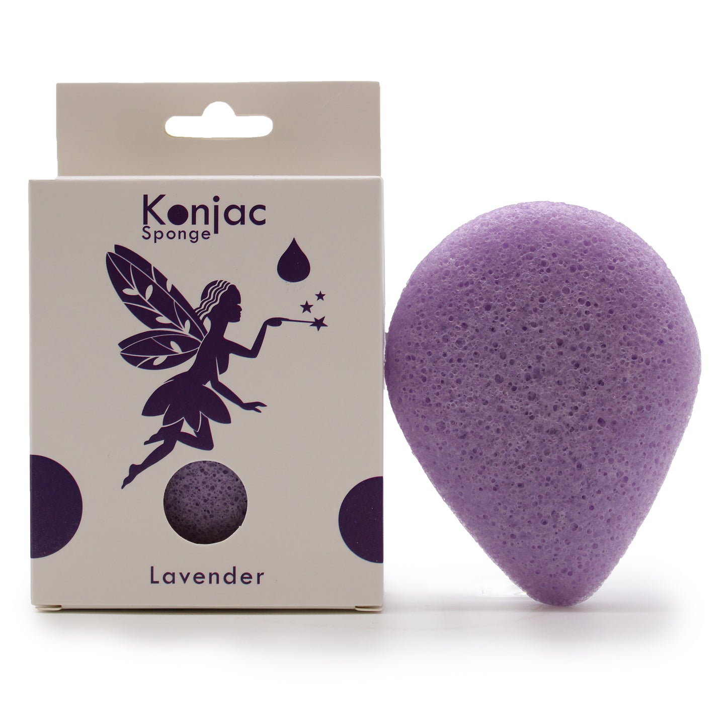 Teardrop Konjac Sponge – Lavender | Calming