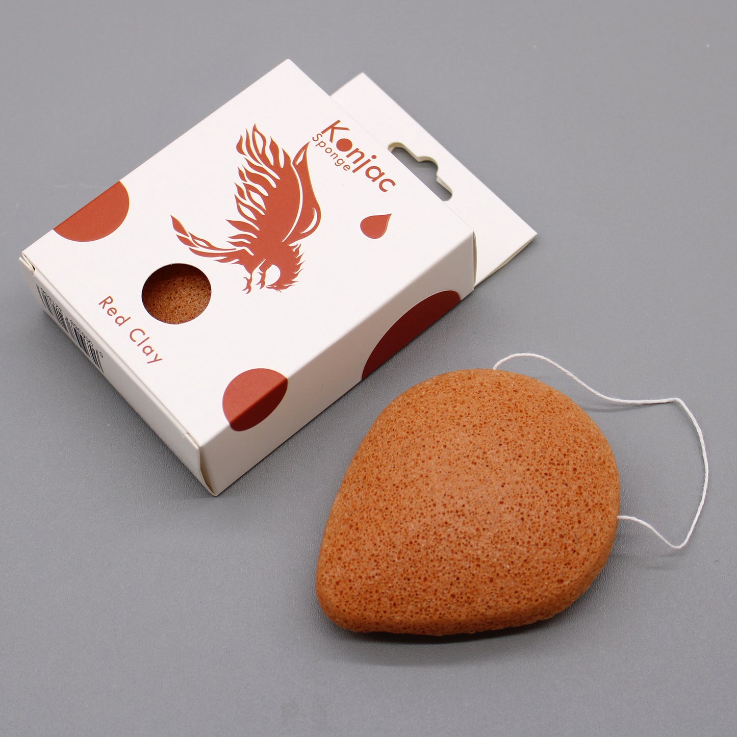 Teardrop Konjac Sponge – Red Clay | Rejuvenating