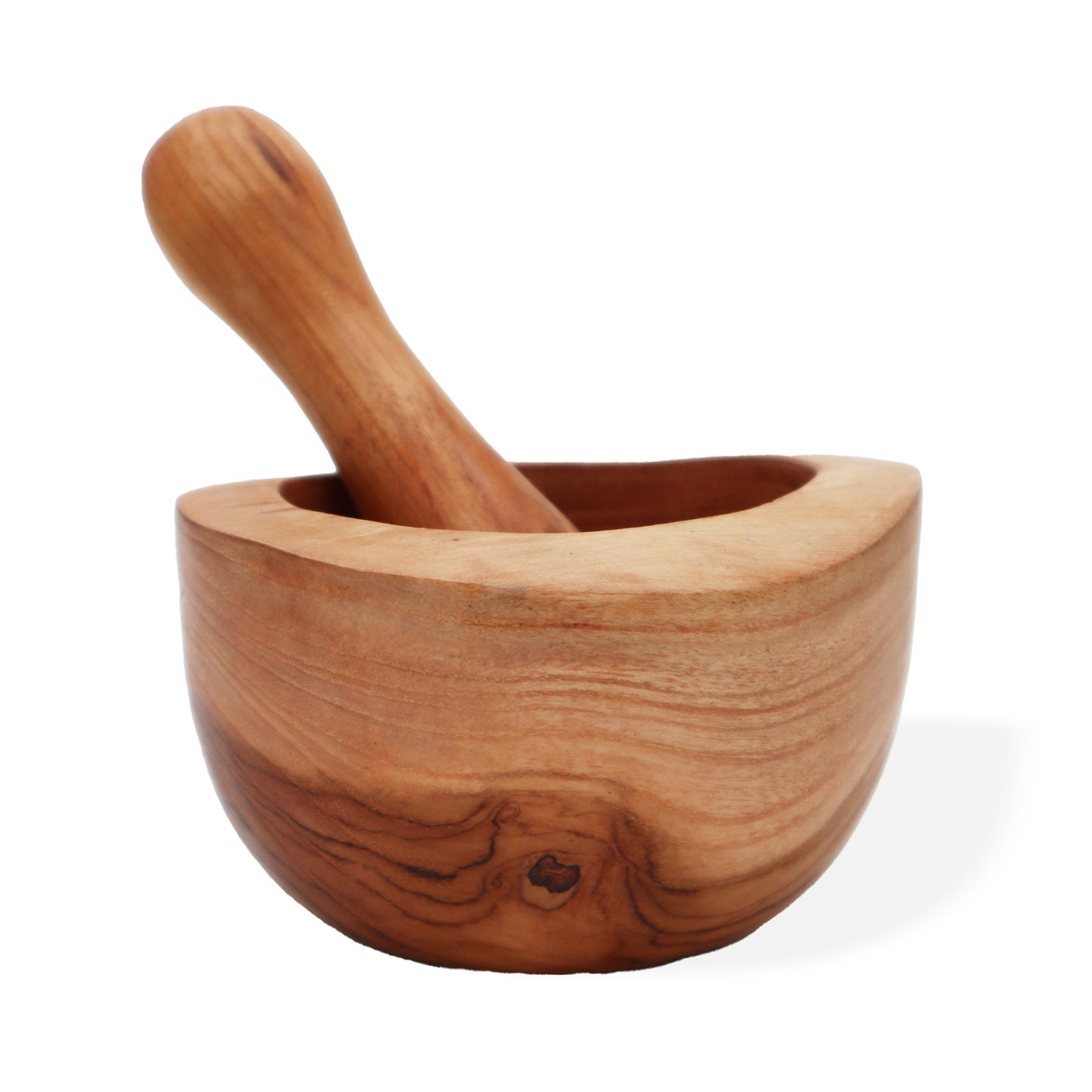 Natural Teak Pestle & Mortar – Large | Handmade in Bali