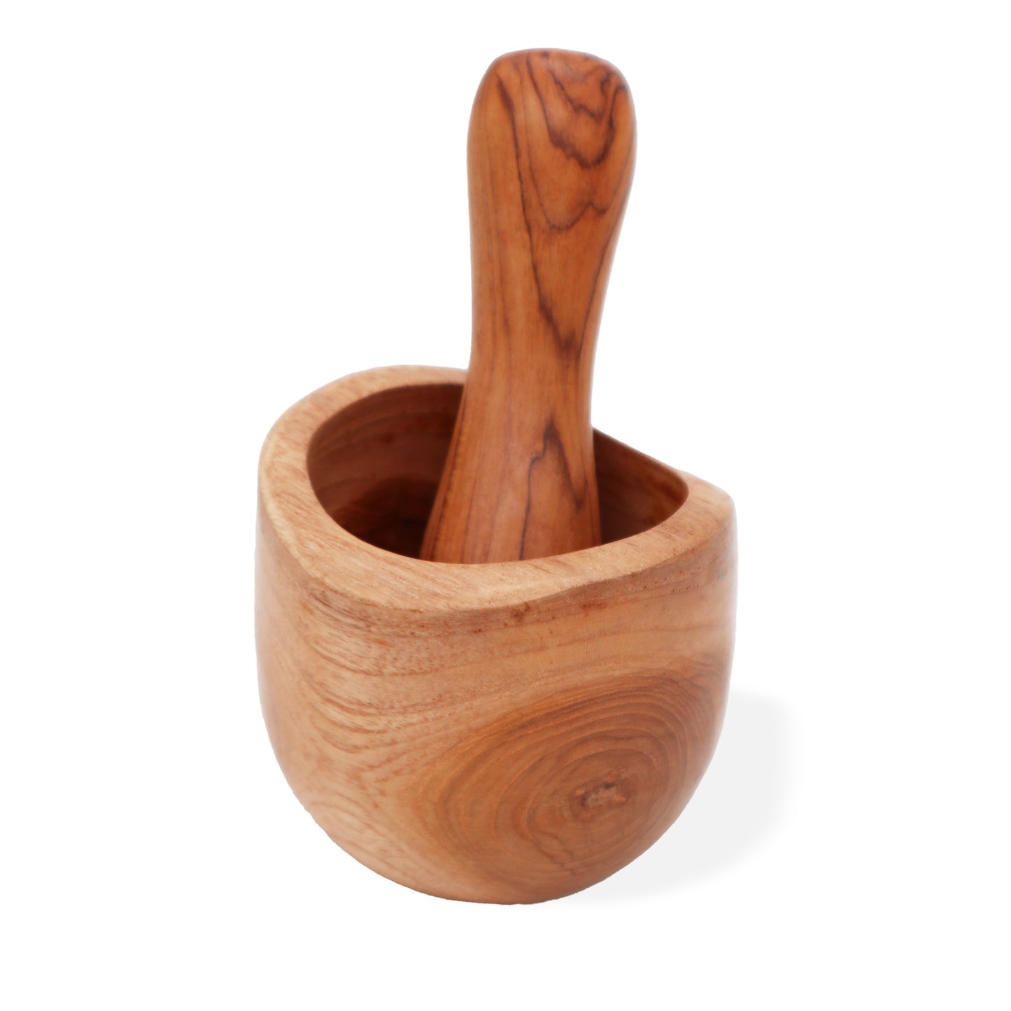 Natural Teak Pestle & Mortar – Small | Handmade in Bali
