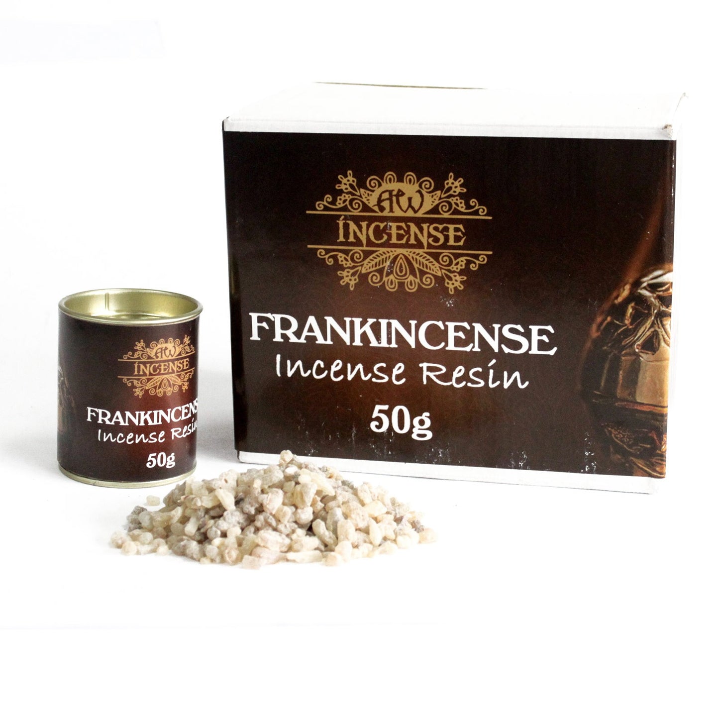 Ancient Wisdom Aromatics Incense Resin – Frankincense 50g Tub | Natural Ritual Resin for Charcoal Burning