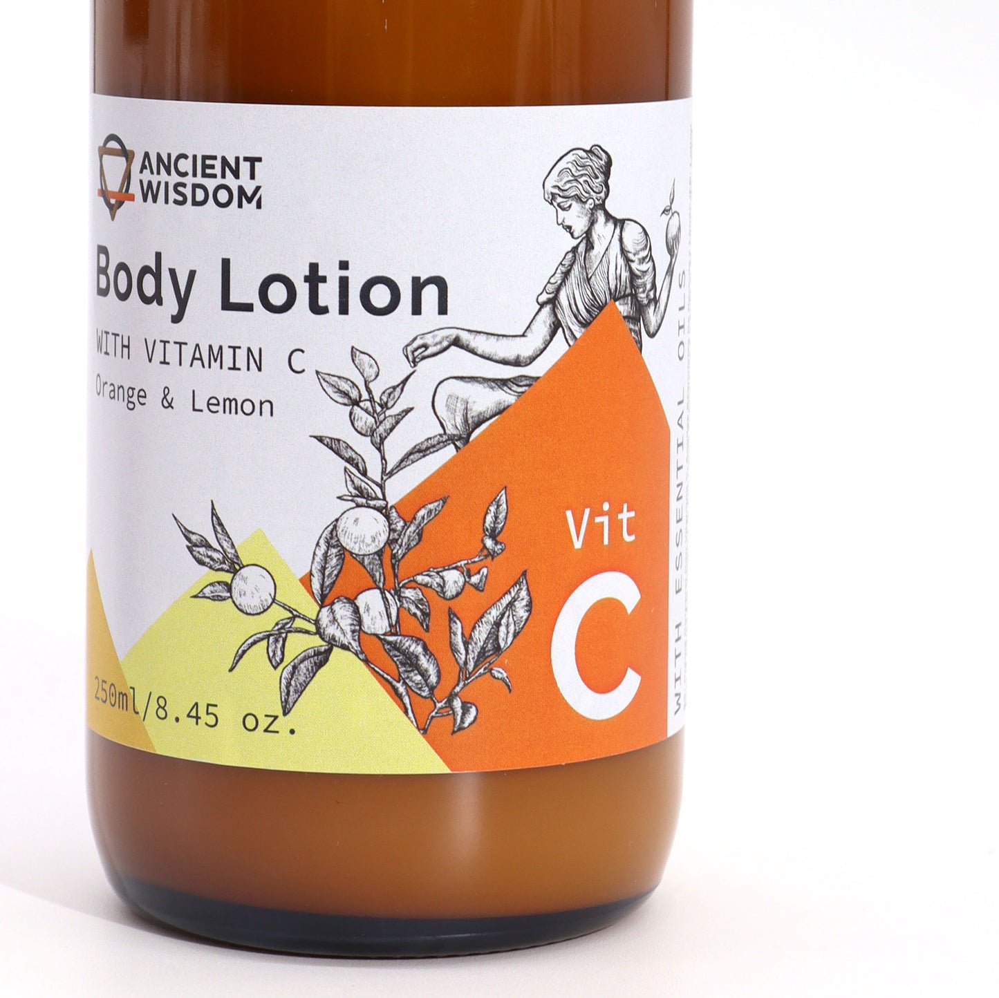 Vitamin C Body Lotion – 250ml | Brightening Orange & Lemon Essential Oils