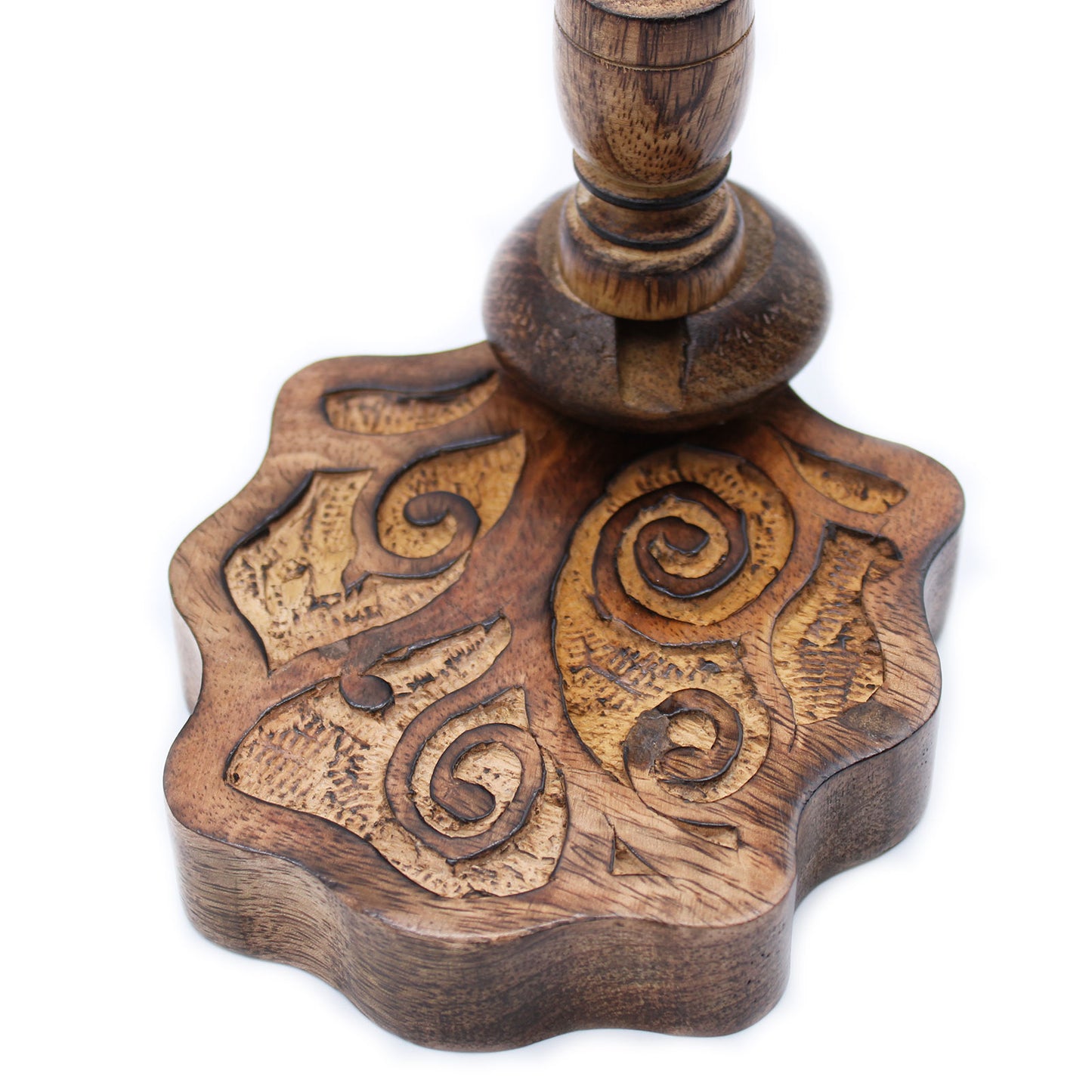 Tree of Life Mango Wood Backflow Incense Burner – Small | Nature-Inspired Handcrafted Cascade Burner