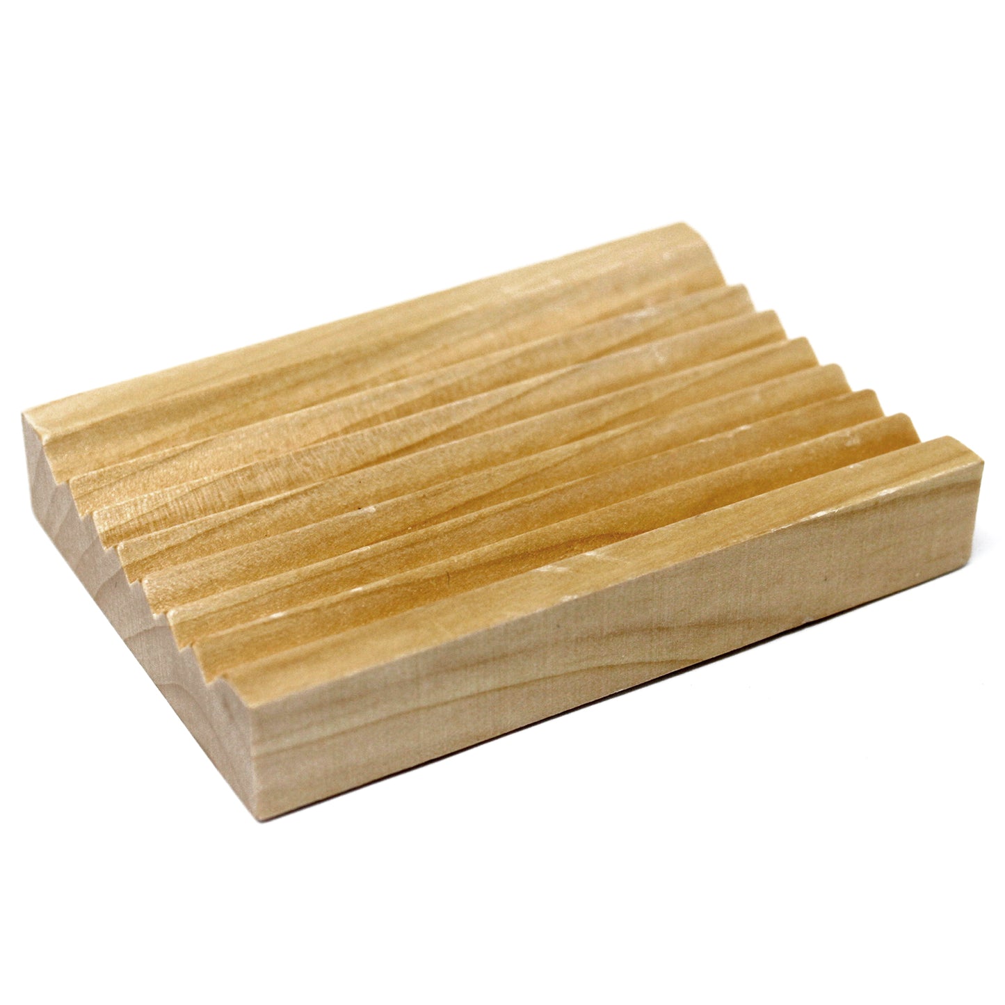 Hemu Wood Soap Dish – Groovy | Sustainable Wooden Drainer