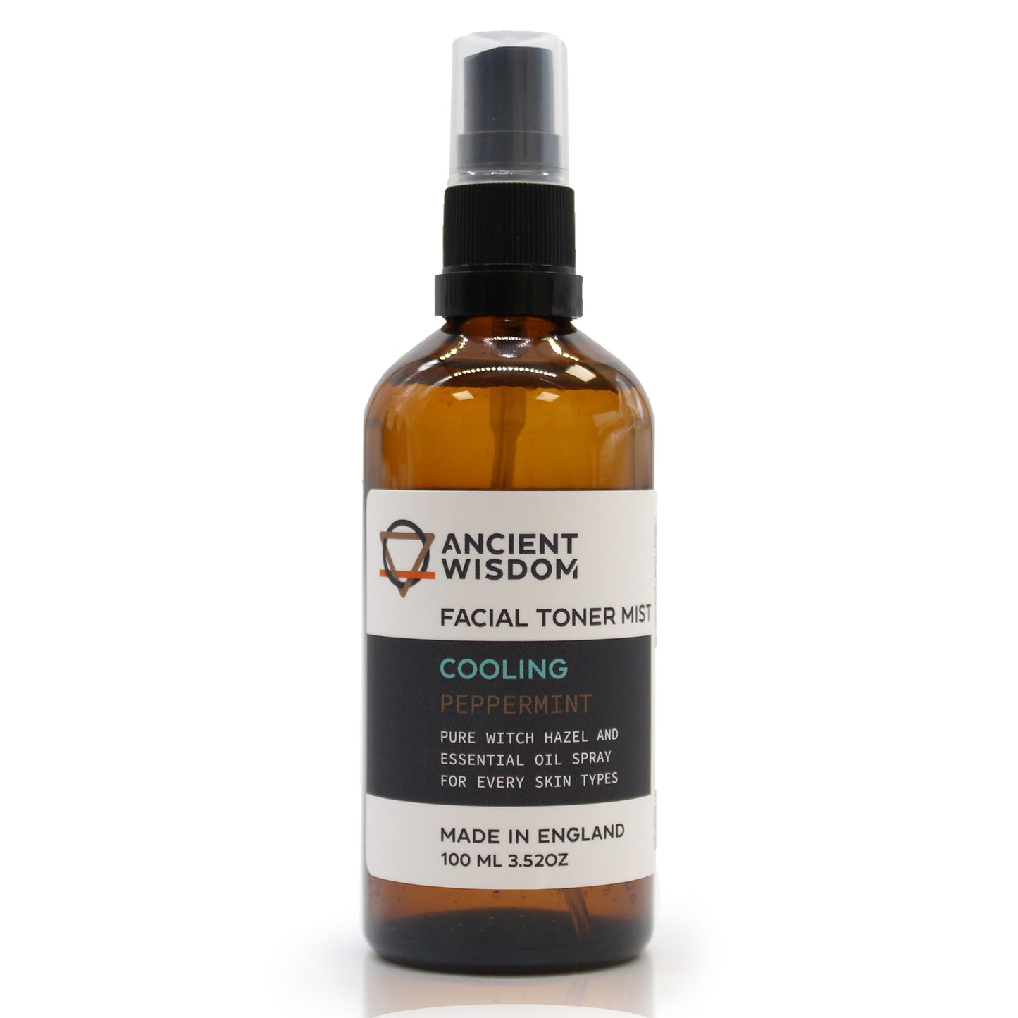 Witch Hazel & Peppermint Facial Toner Mist – 100ml | Cooling, Refreshing & Hydrating Toner