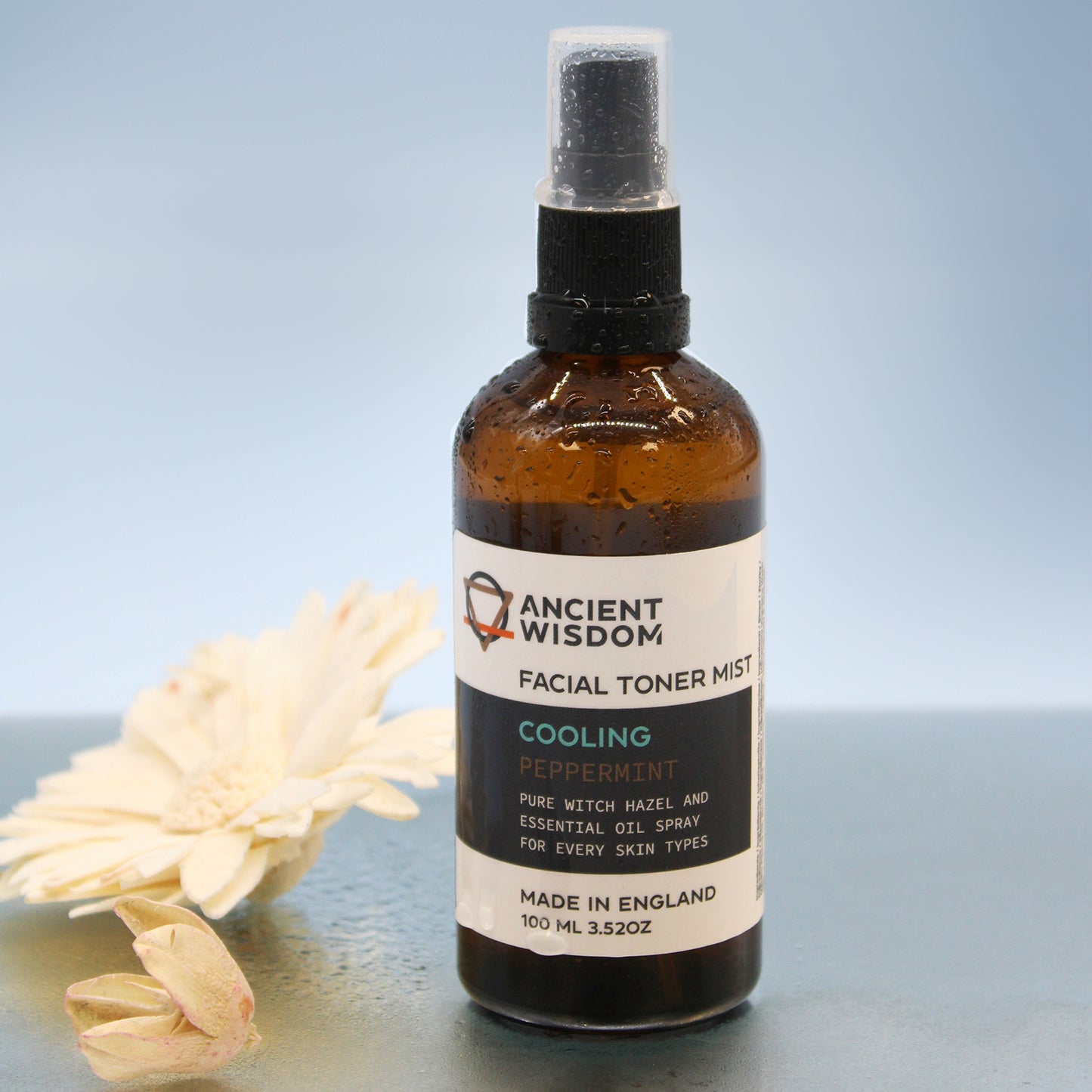 Witch Hazel & Peppermint Facial Toner Mist – 100ml | Cooling, Refreshing & Hydrating Toner