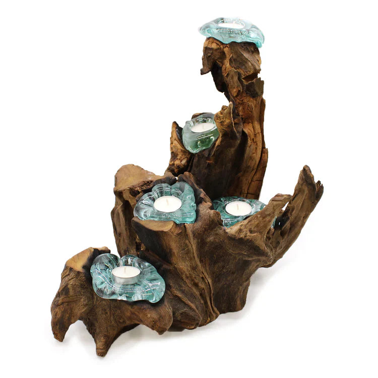Glass Candle Holders