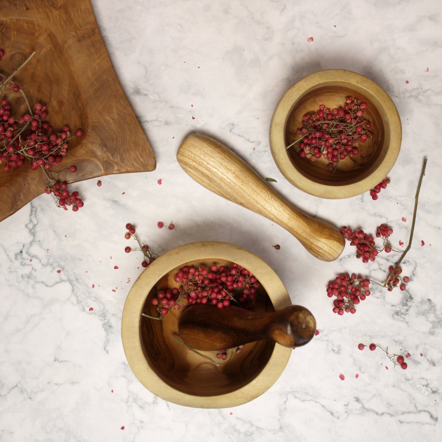 Teak Boards, Pestles & Mortars
