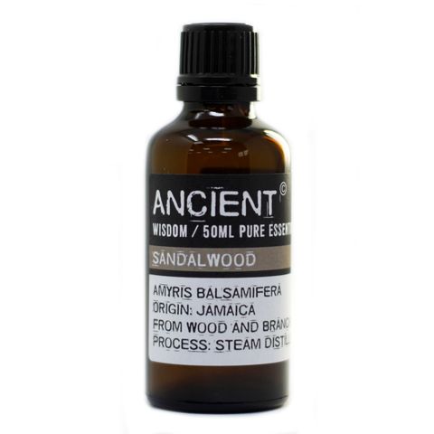 Sandalwood Essential Oil (Amyris balsamifera) – 50ml | Grounding, Skin-Soothing & Stress-Relieving