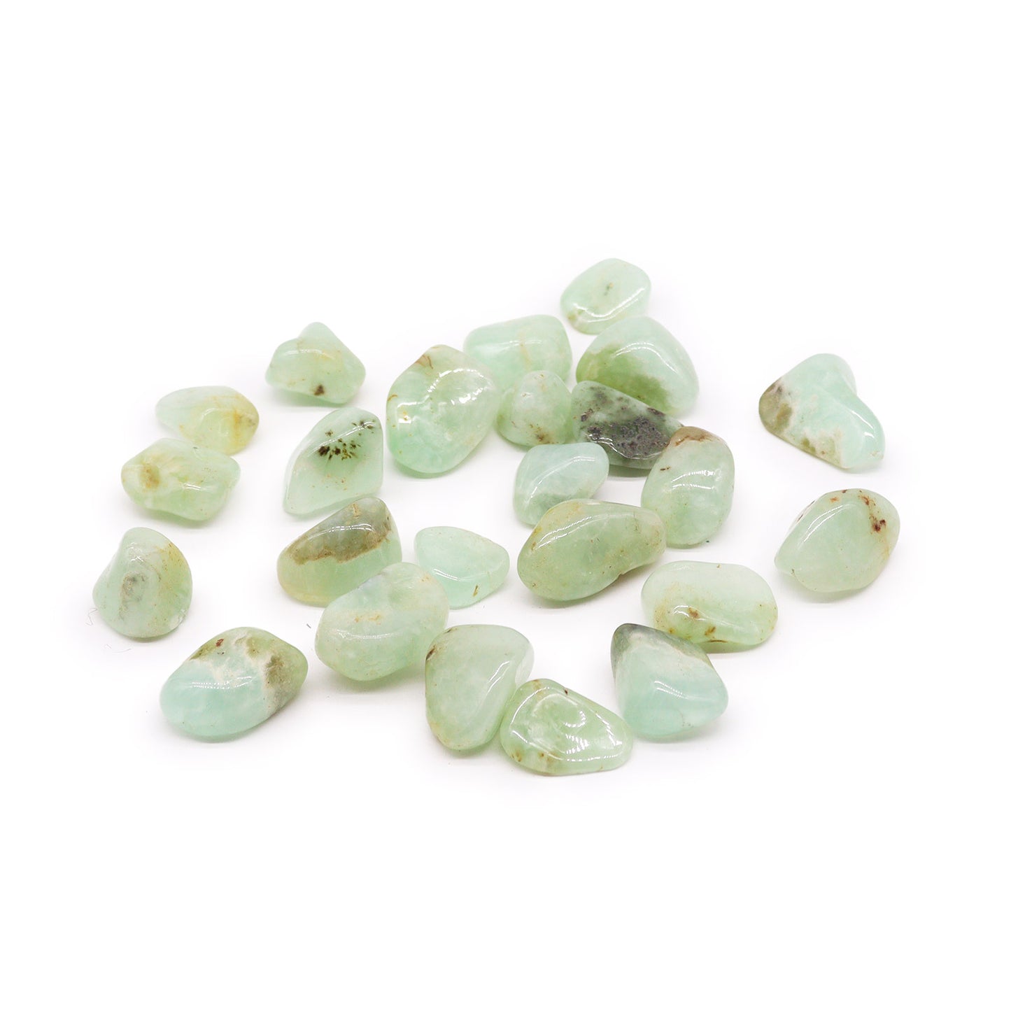 Prehnite Tumble Stones – Large | 24-Pack