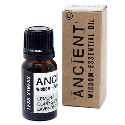 Less Stress Essential Oil Blend – 10ml | Clary Sage, Lemon & Lavender