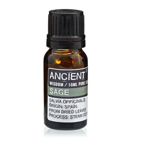 Sage Essential Oil (Salvia Officinalis) – 10ml | Antifungal, Antimicrobial & Digestive Support