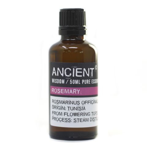 Rosemary Essential Oil (Rosmarinus officinalis) – 50ml | Invigorating, Cognitive Support & Hair Growth
