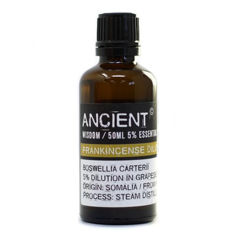 Frankincense Dilute Essential Oil 5% (Boswellia carterii) – 50ml | Skin Rejuvenation, Respiratory Relief & Emotional Balance