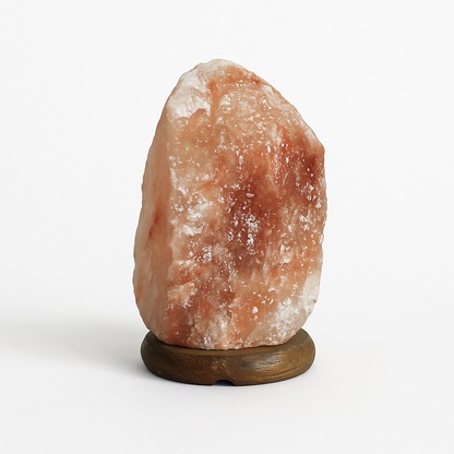 Pink Himalayan Salt Lamp – Medium | Natural Salt with Wooden Base