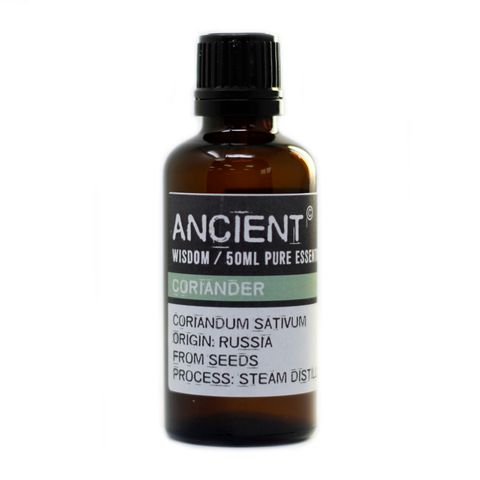 Coriander Seed Essential Oil (Coriandrum sativum) – 50ml | Digestive Support, Relaxation & Muscle Relief