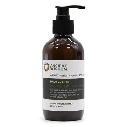 Protecting Aromatherapy Hand & Body Lotion – 250ml | Juniper, Lime & Spearmint