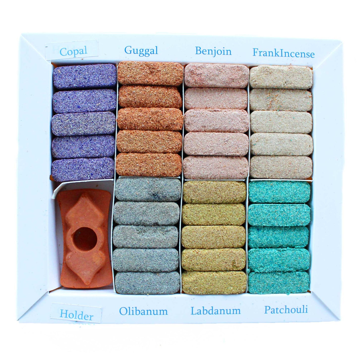 ISHOM Incense Smudge Bricks – Wild West Aromas | 70-Pack Natural Resin Incense