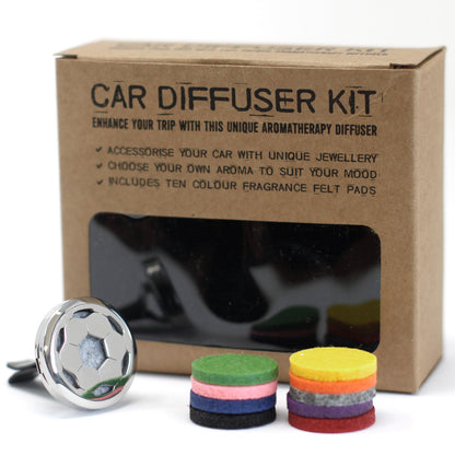 Car Essential Oil Diffuser Kit – Football | Stainless Steel Vent Clip with Reusable Felt Pads (Copy)