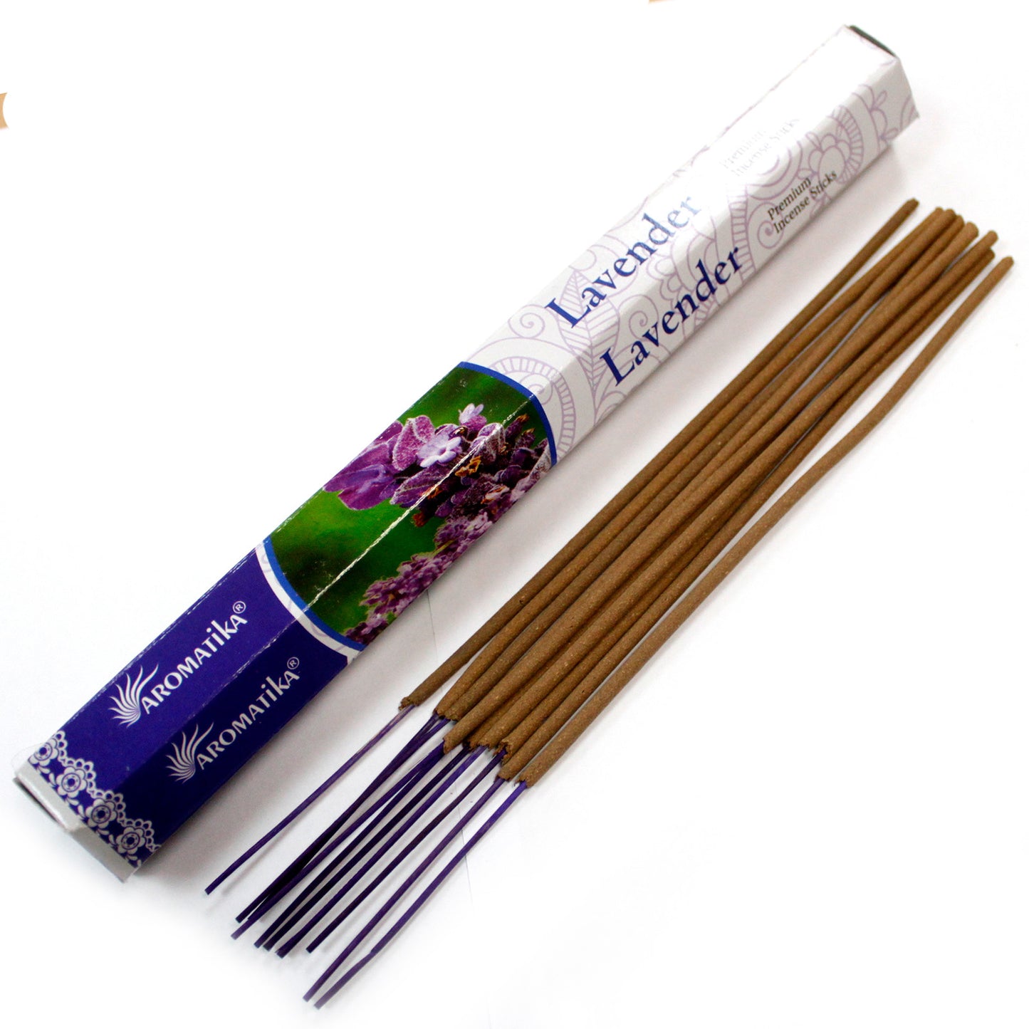 Aromatika Premium Incense Sticks – Lavender (25cm) | Natural Masala Blend for Aromatherapy & Ritual Use