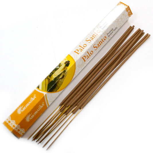 Aromatika Premium Incense Sticks – Palo Santo (25cm) | Natural Masala Blend for Aromatherapy & Ritual Use