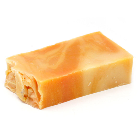 Olive Oil Artisan Soap Slice – Orange | Brightening & Gentle Cleansing
