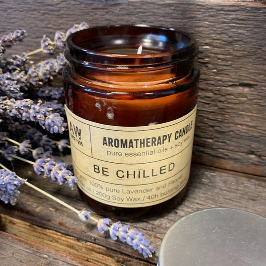 Be Chilled Aromatherapy Candle – 450g | Soy Wax with Lavender & Fennel Essential Oils
