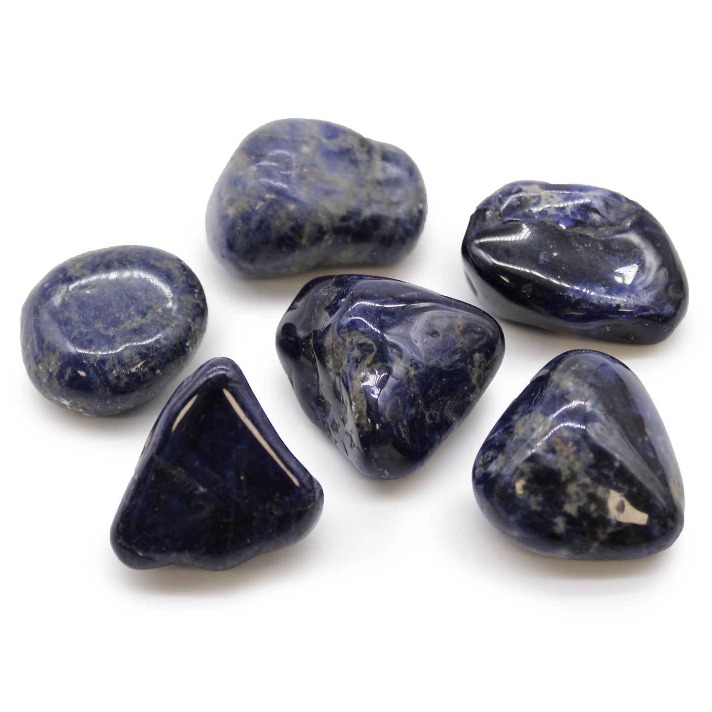 Sodalite African Tumble Stones – Large | 6-Pack
