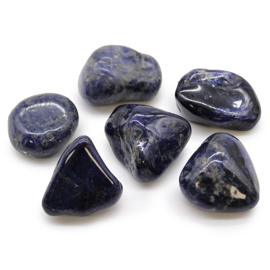 Sodalite African Tumble Stones – Large | 6-Pack