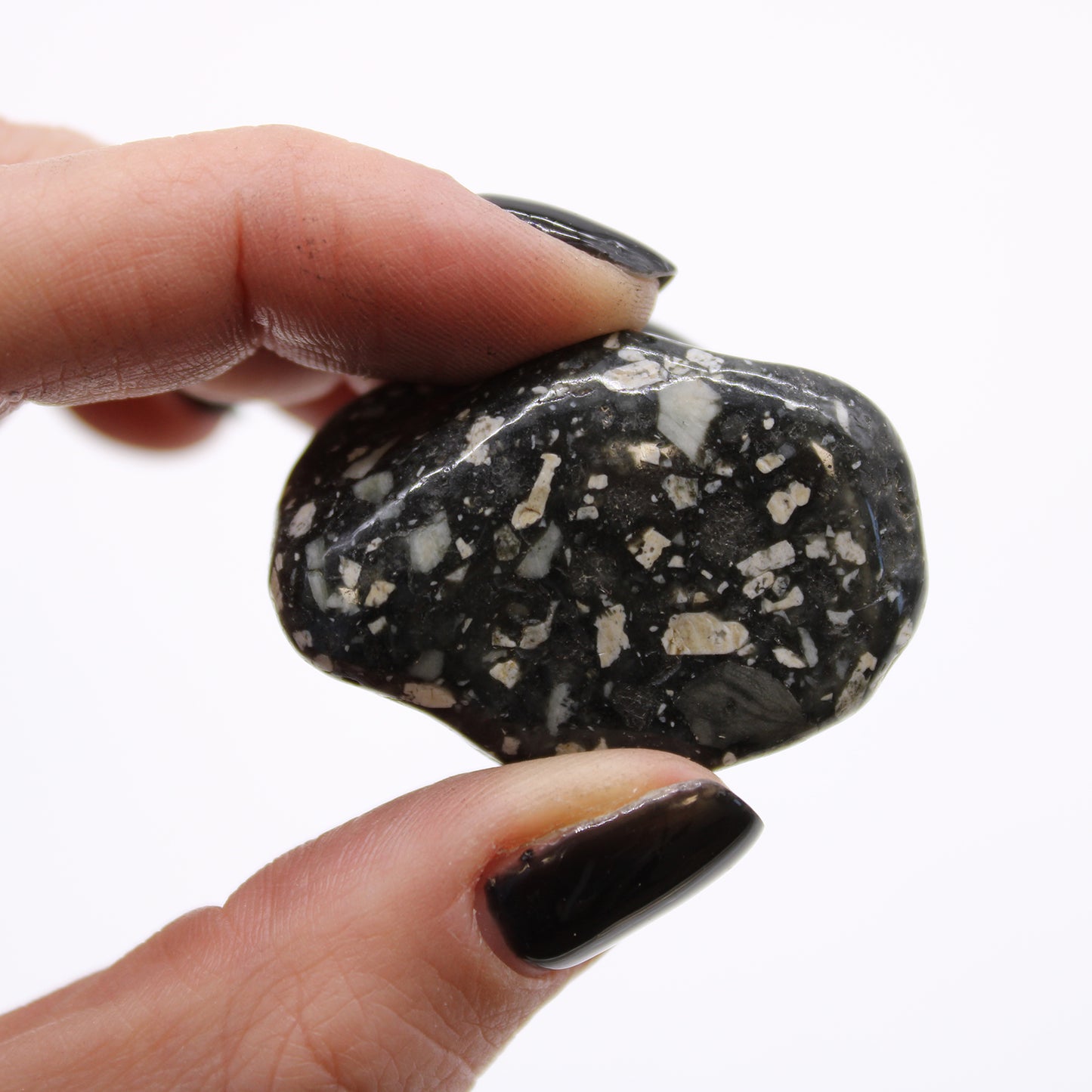 Guinea Fowl Jasper African Tumble Stones – Medium | 12-Pack